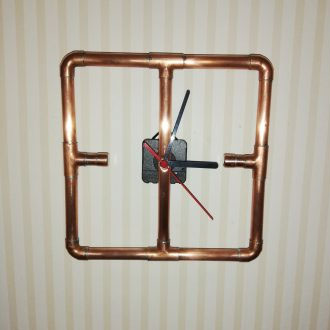 ATN Plumbing square copper clock